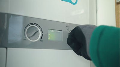 Boiler being turned on