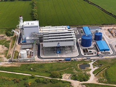 Aerial view of Whitegate power plant