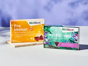 Produktverpackungen von Pro Immun und Muskel-Wohl.