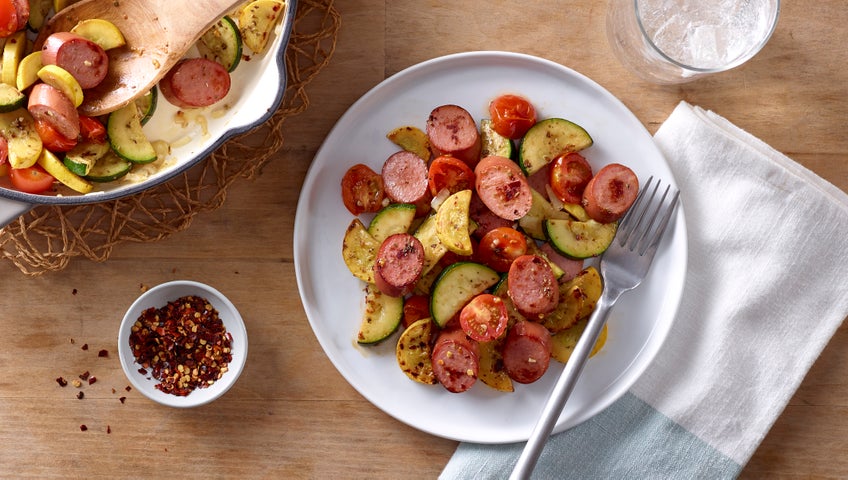 Turkey Sausage & Zucchini Medley