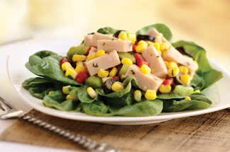 Corn Salad with Oven Roasted Turkey Breast