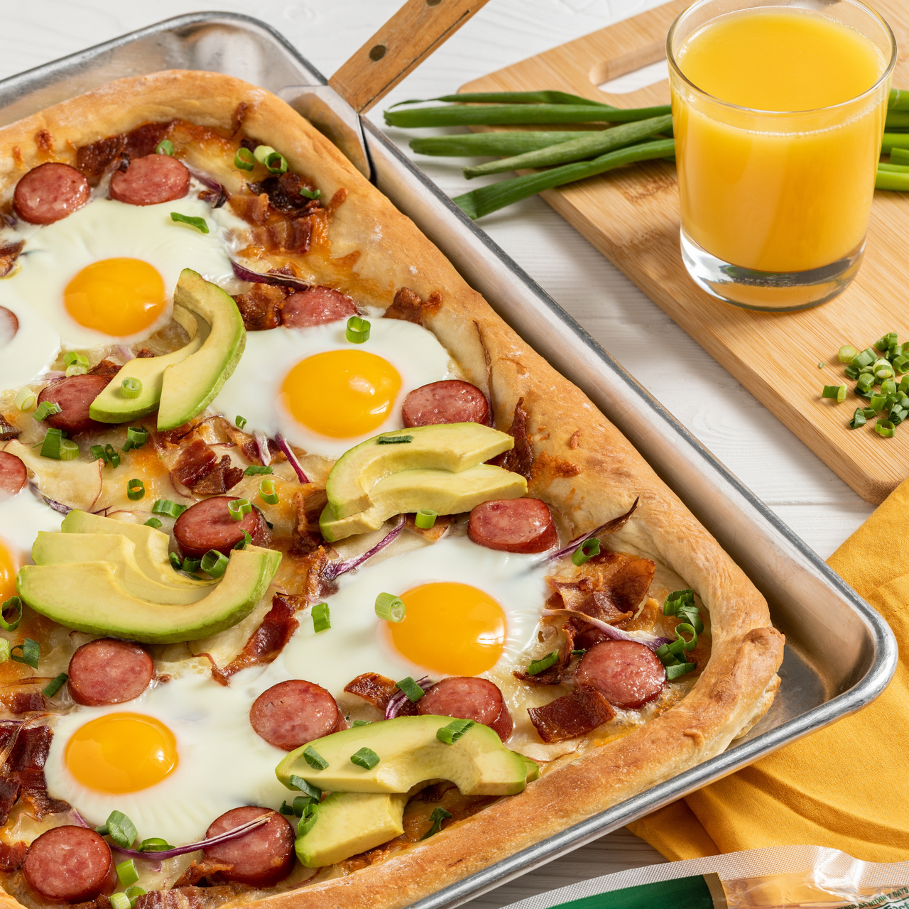 Sheet-Pan Sausage Breakfast Pizza