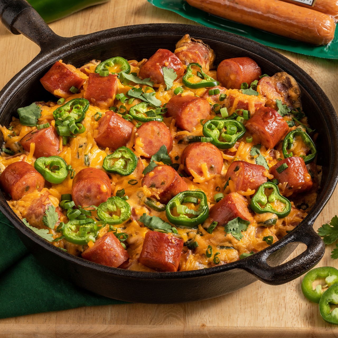 Jalapeño Popper Sausage Skillet