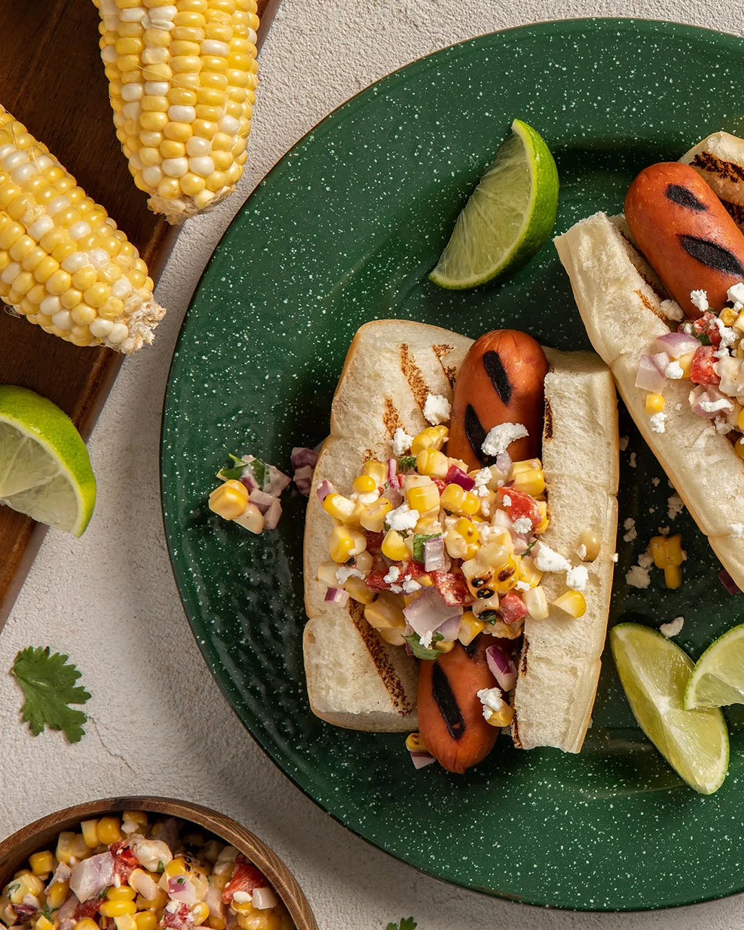 Mexican Street Corn Sausage Sandwich