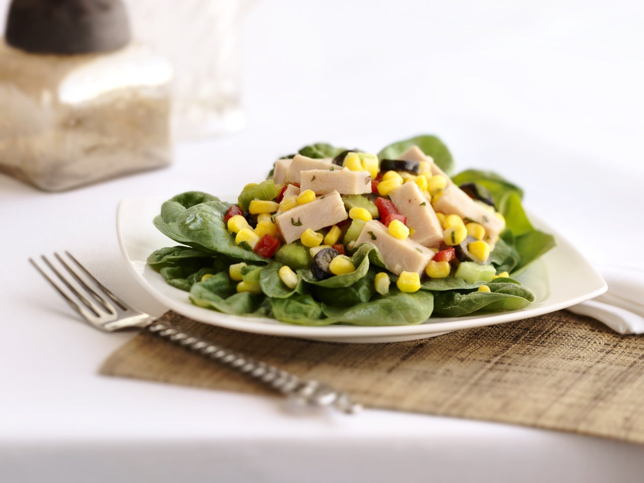 Corn Salad with Oven Roasted Turkey Breast