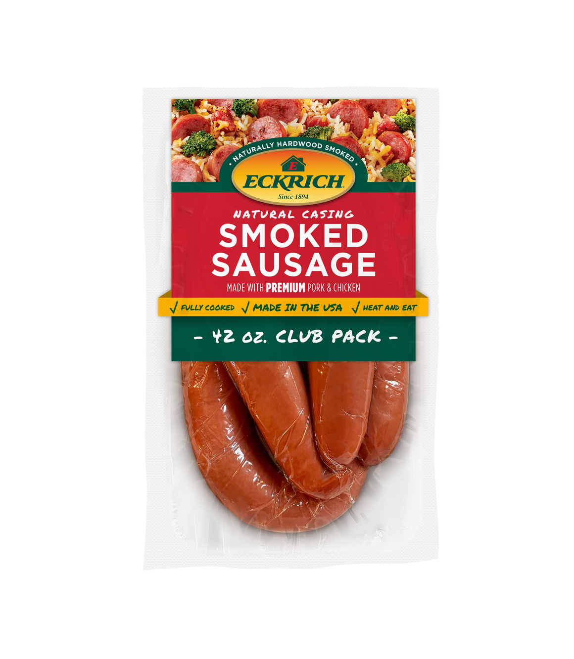 Original Natural Casing Smoked Sausage Club Pack 
