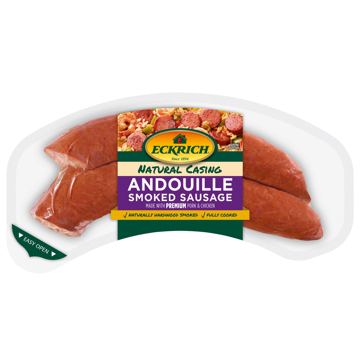 Andouille Natural Casing Smoked Sausage Rope