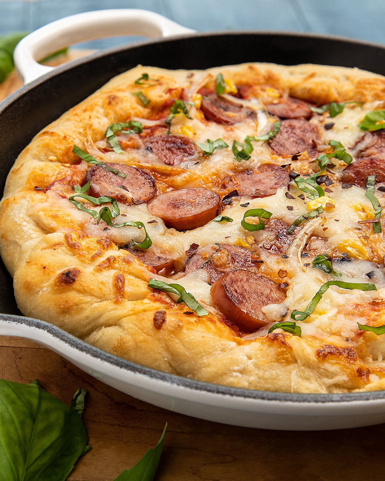 Smoked Sausage Skillet Pizza