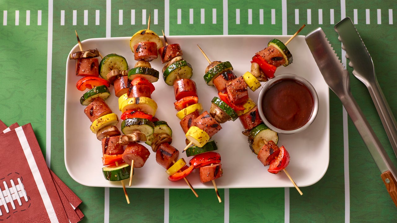 Sausage & Veggie Skewers
