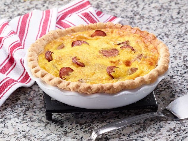 Simple Smoked Sausage Breakfast Quiche