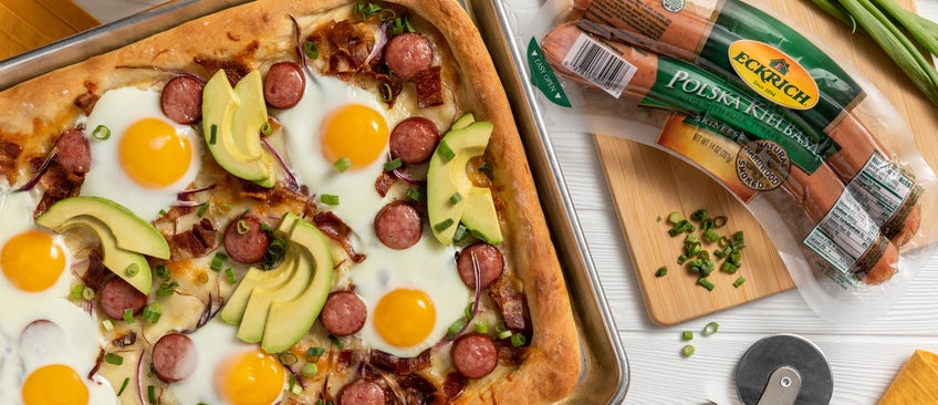Sheet-Pan Sausage Breakfast Pizza
