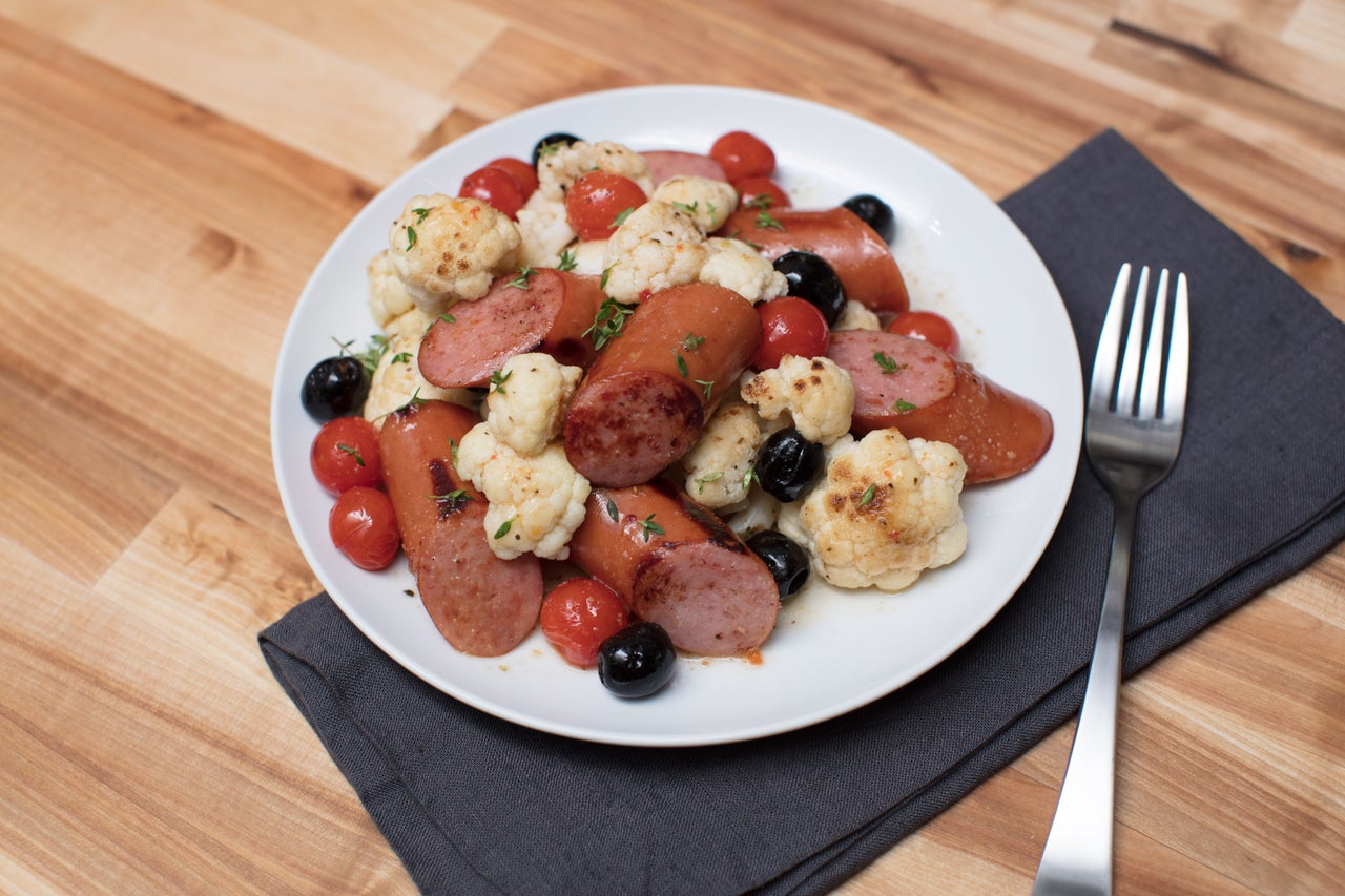 Smoked Sausage with Cauliflower