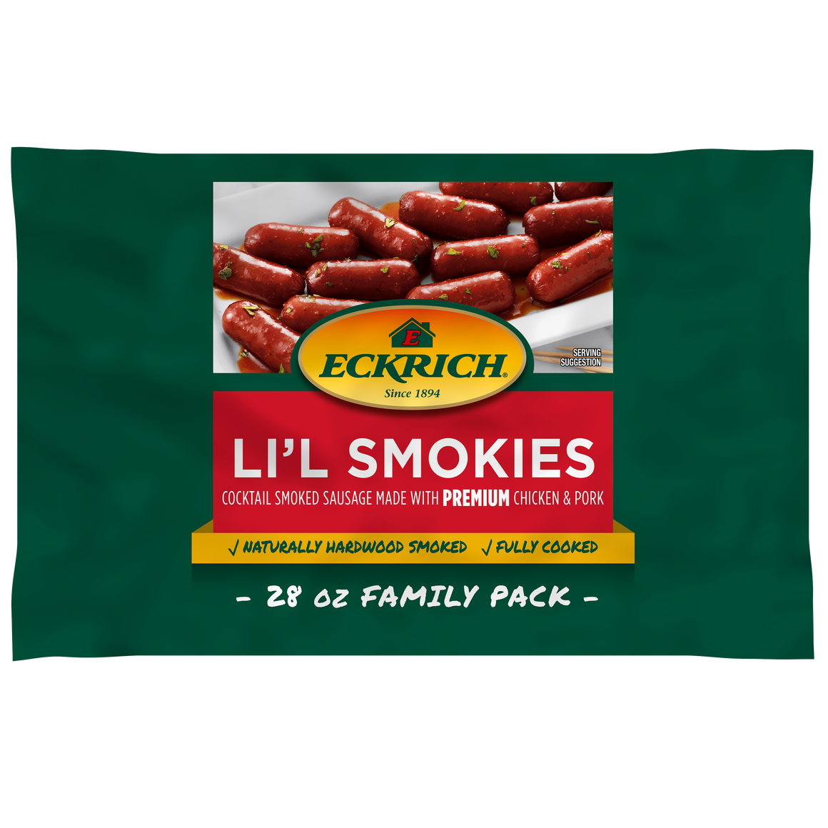 Li’l Smokies Original Cocktail Smoked Sausage Family Pack