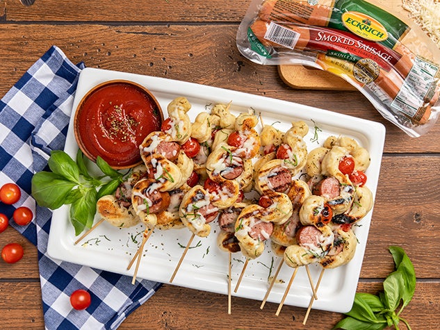 Sausage Pizza Skewers