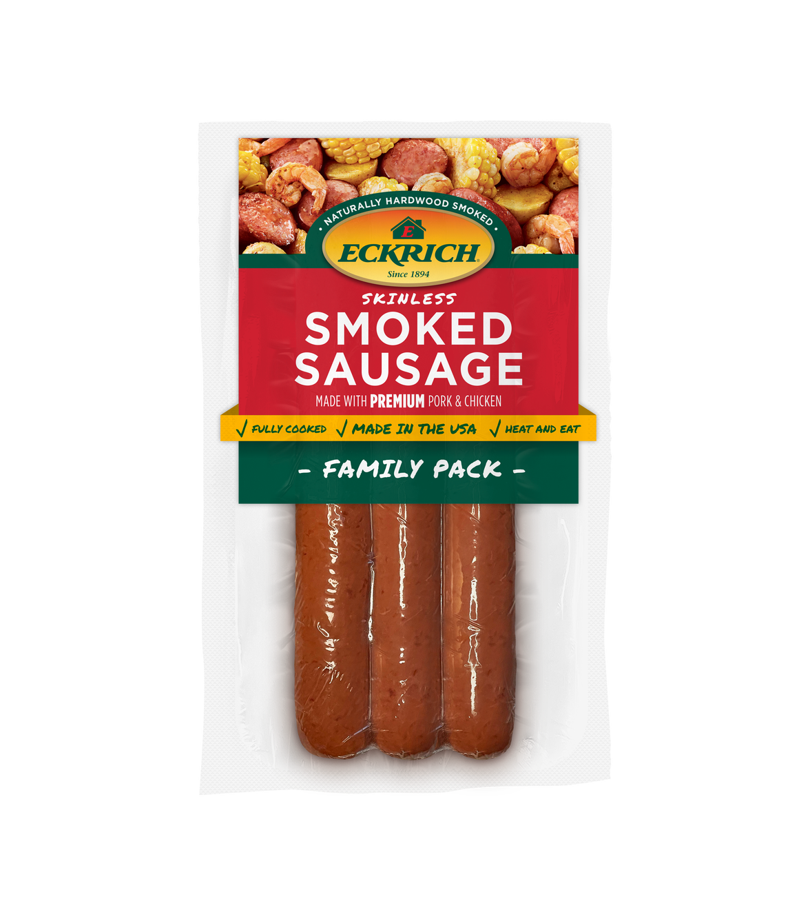 Original Skinless Smoked Sausage Family Pack