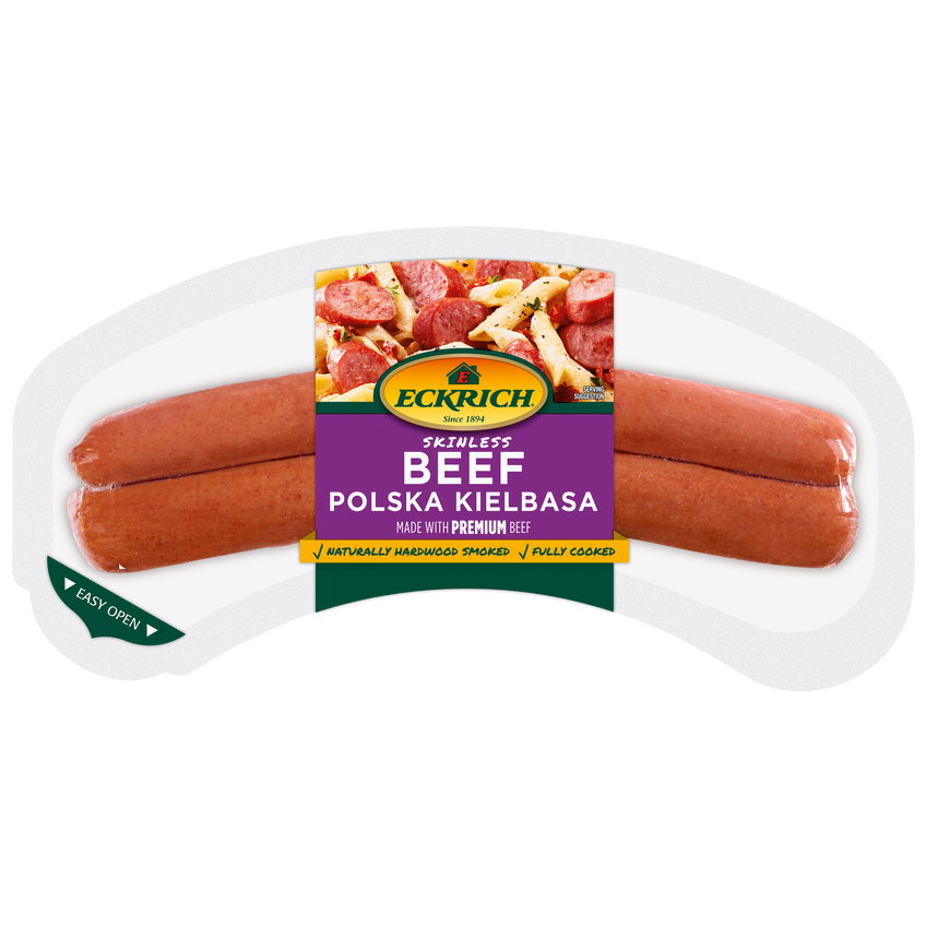 Beef Polska Kielbasa Skinless Smoked Sausage Rope