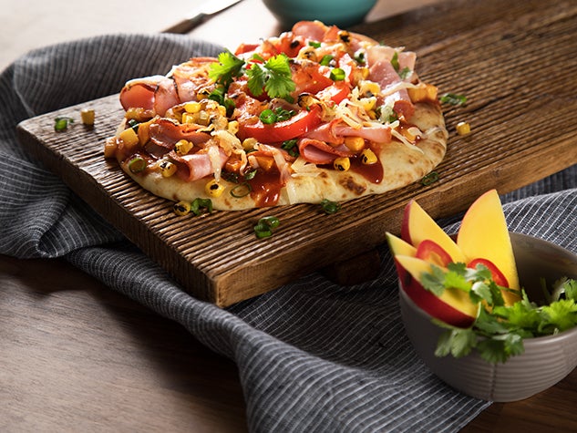 BBQ Pineapple Ham Flatbread