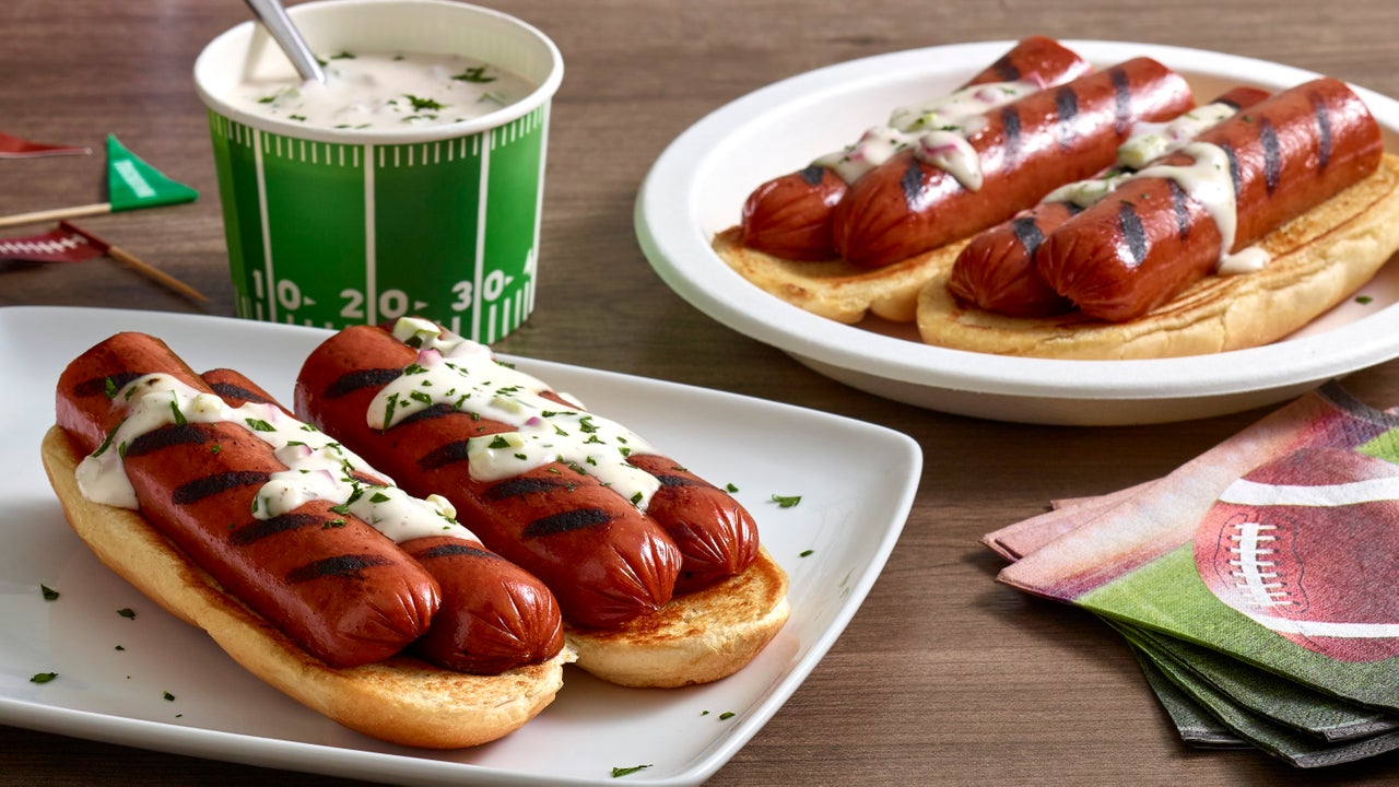 Open Faced Smoked Sausage Sandwich