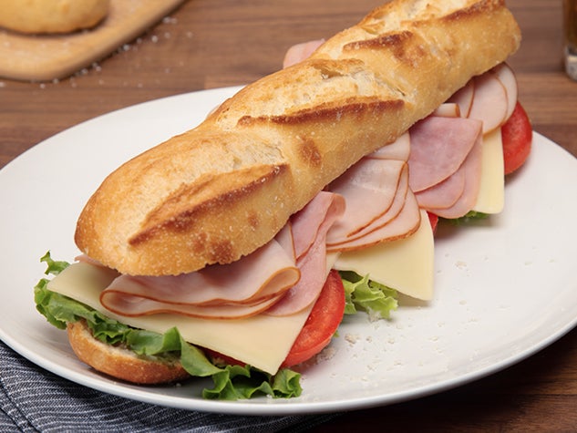 Loaded Ham and Turkey Sandwich