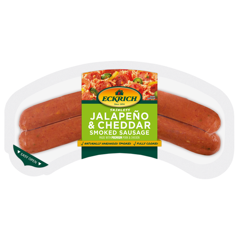 Jalapeno & Cheddar Skinless Smoked Sausage Rope