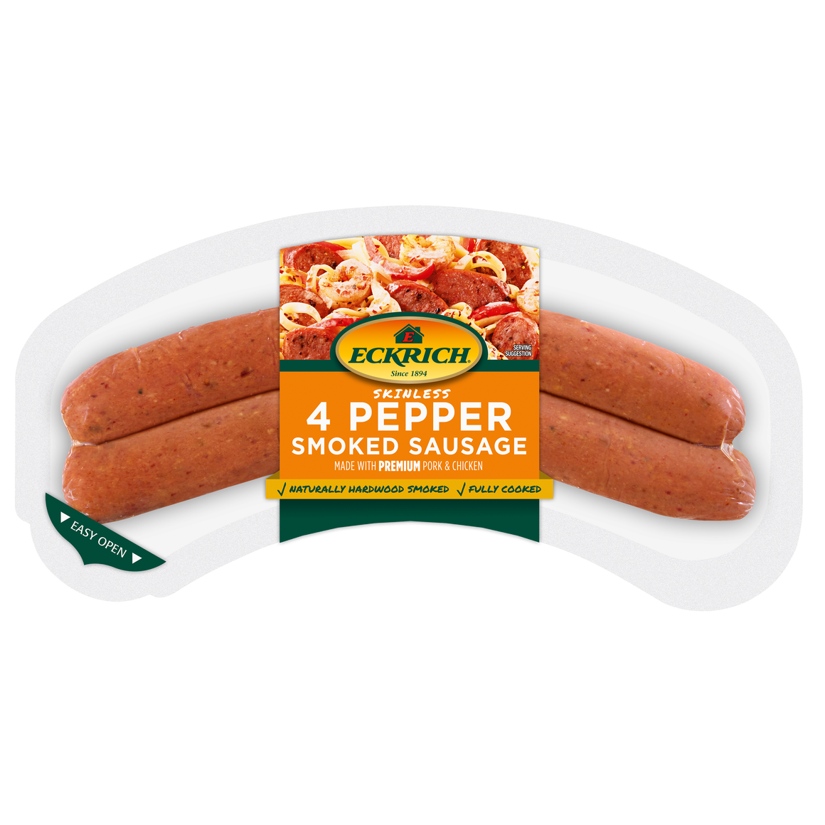 Four Pepper Skinless Smoked Sausage Rope