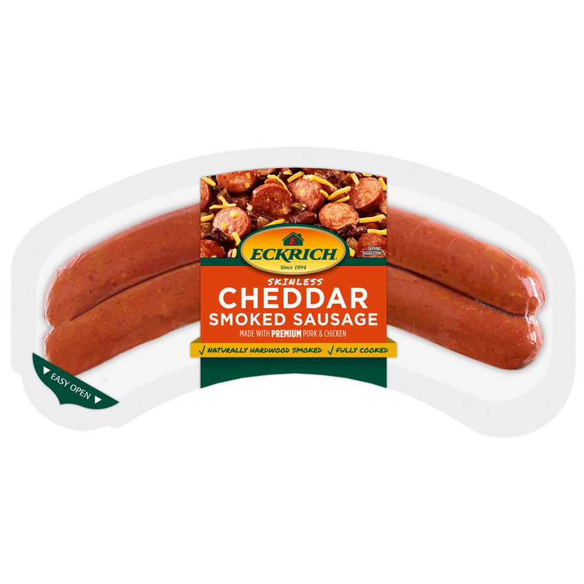 Cheddar Skinless Smoked Sausage