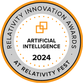 Relativity AI Innovation Award Winner