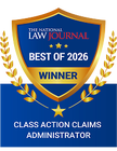 Best Class Action Claims Administrator, Hall of Fame (2026); Presented by the National Law Journal