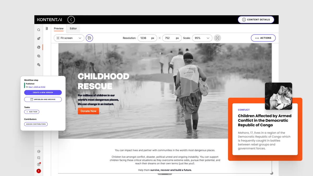 Childhood rescue microsite