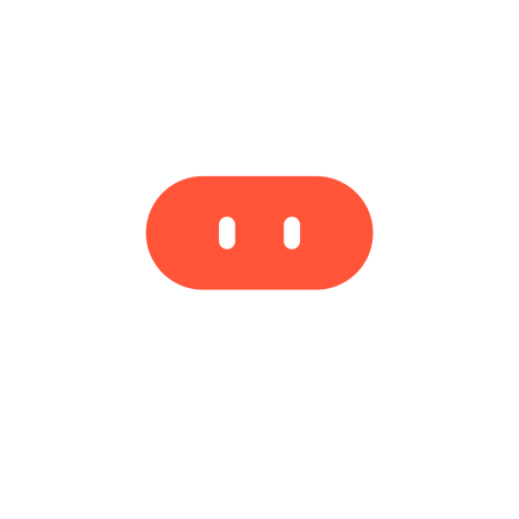 white and red robot icon for generative engine opitimisation