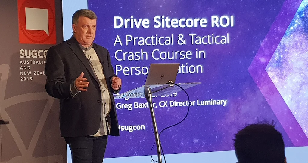 Greg presenting at SUGCON 2019