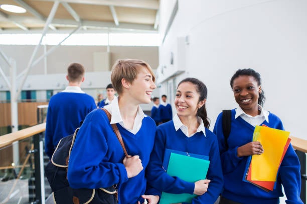 group of students at school