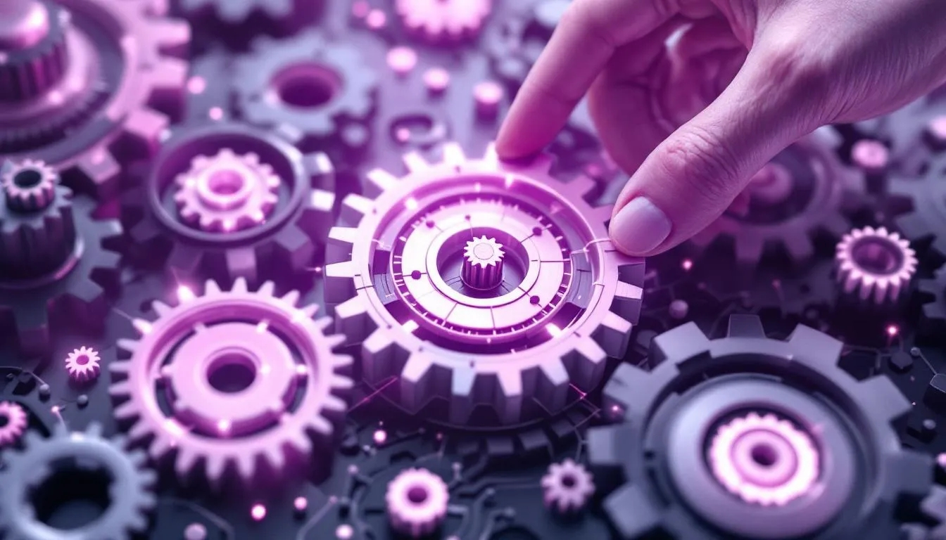 Multiple Gears with hand turning one gear