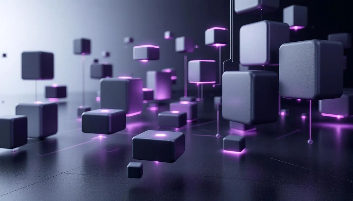 Modular squares that are connected representing different LLM