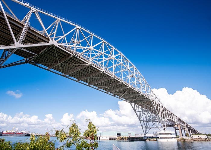 Harbor Bridge connects you to downtown Corpus Christi.