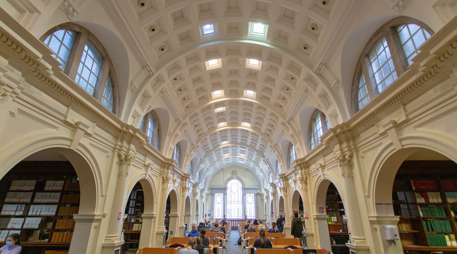 A detailed ceiling on Cardiff University's campus