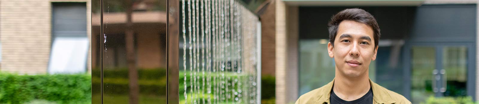 A Kingston University ISC student on campus