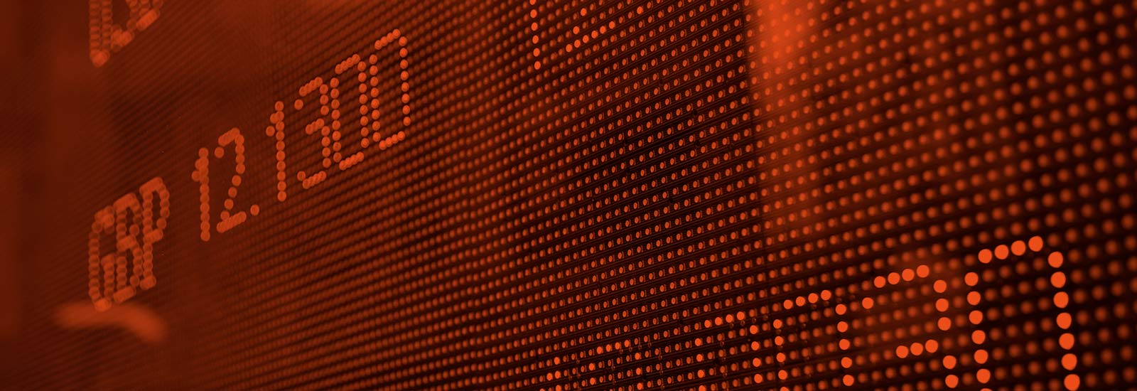 A financial ticker