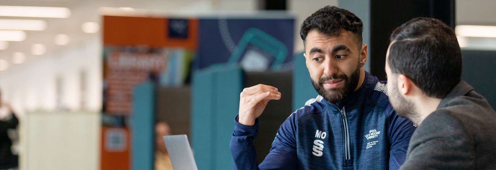 Students studying on computers