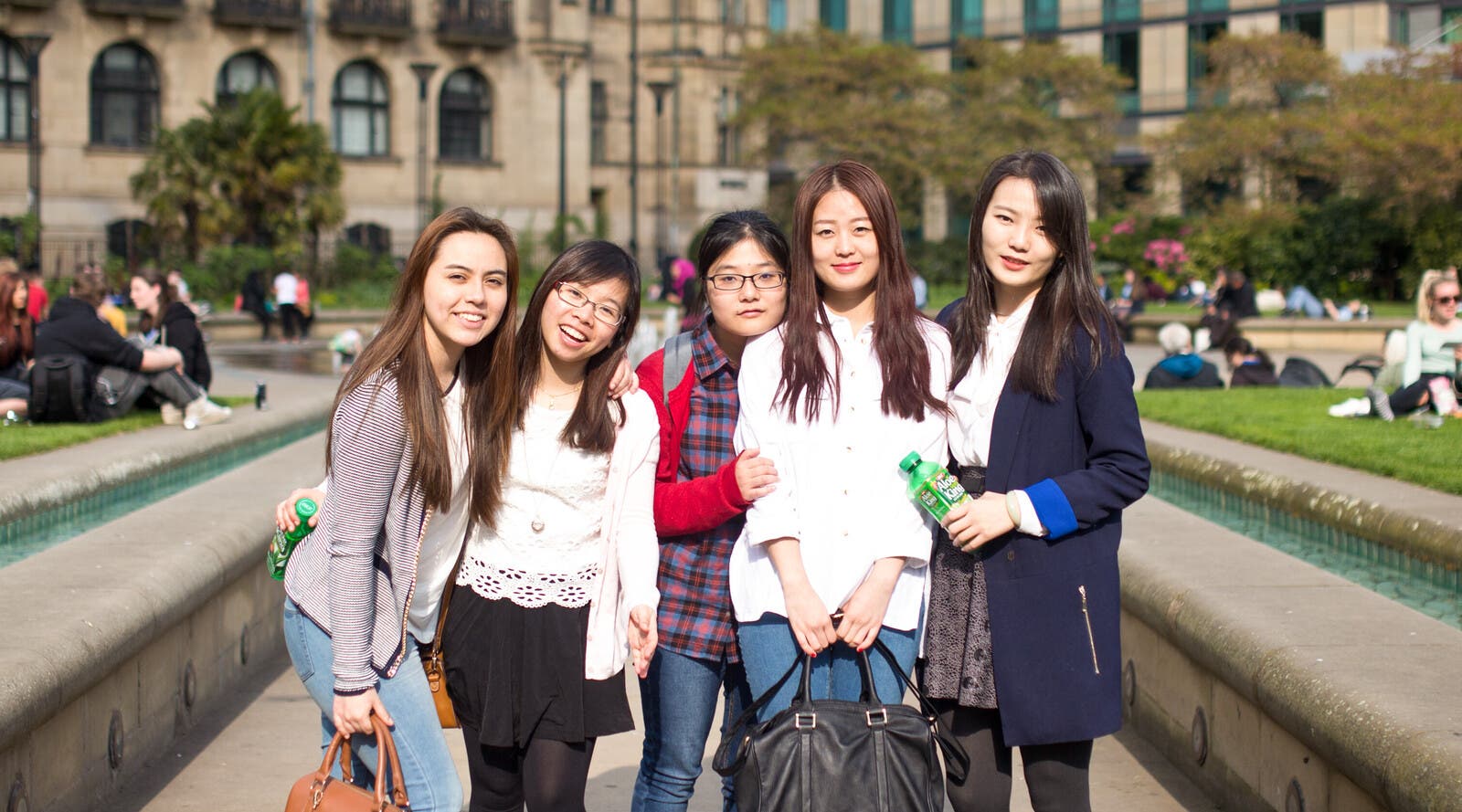 International students in Sheffield city