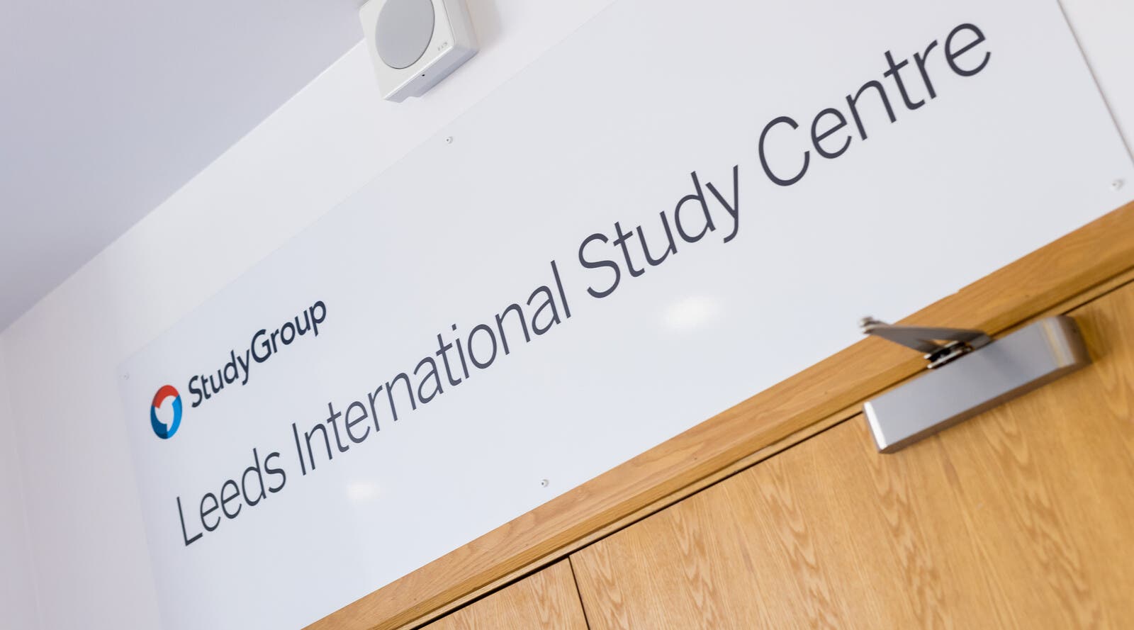 The Leeds International Study Centre sign