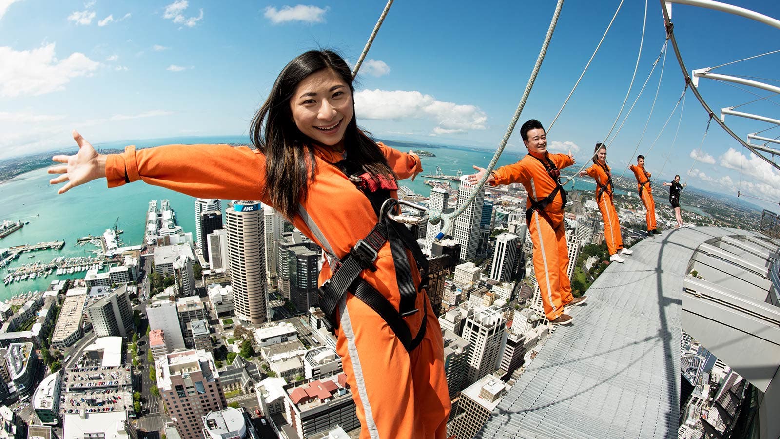 SkyJump or SkyWalk at the Sky Tower in Auckland.