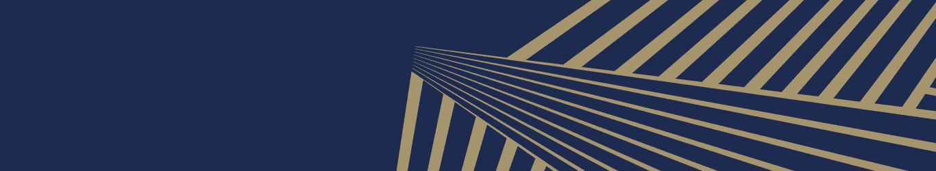 Blue and gold lined graphic