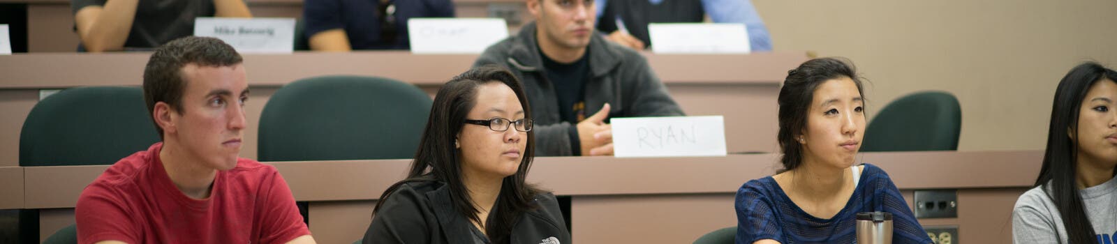 Students listening to lecture