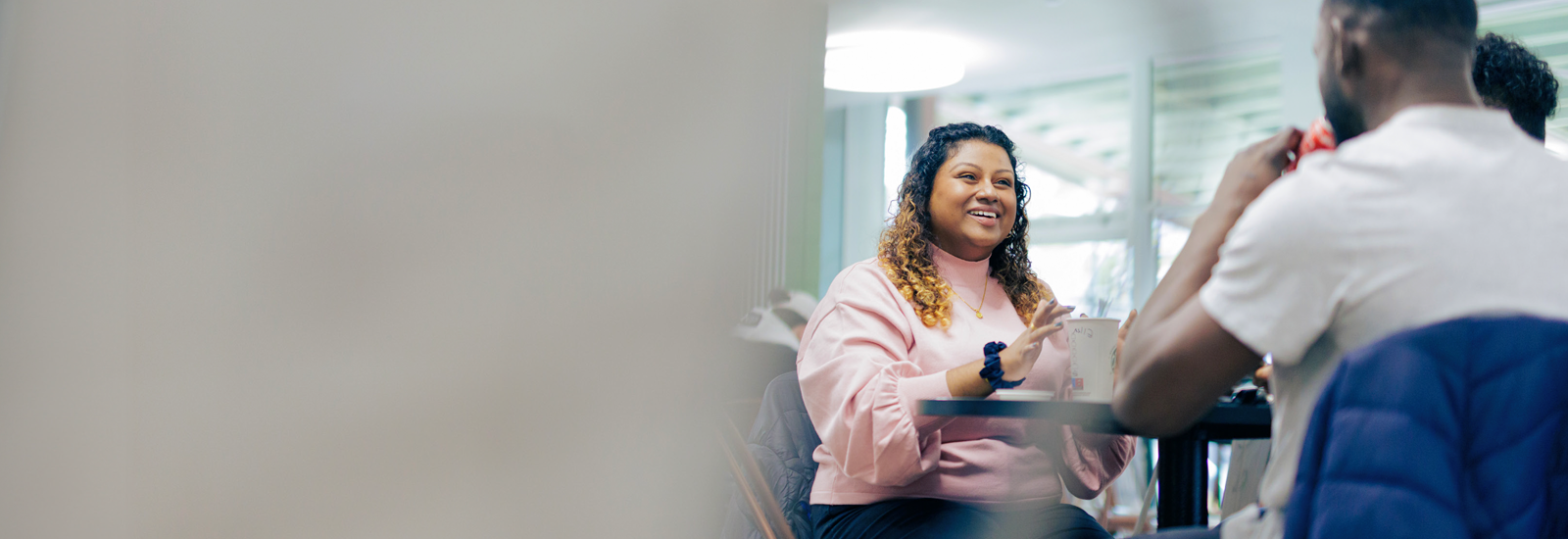 Students working together