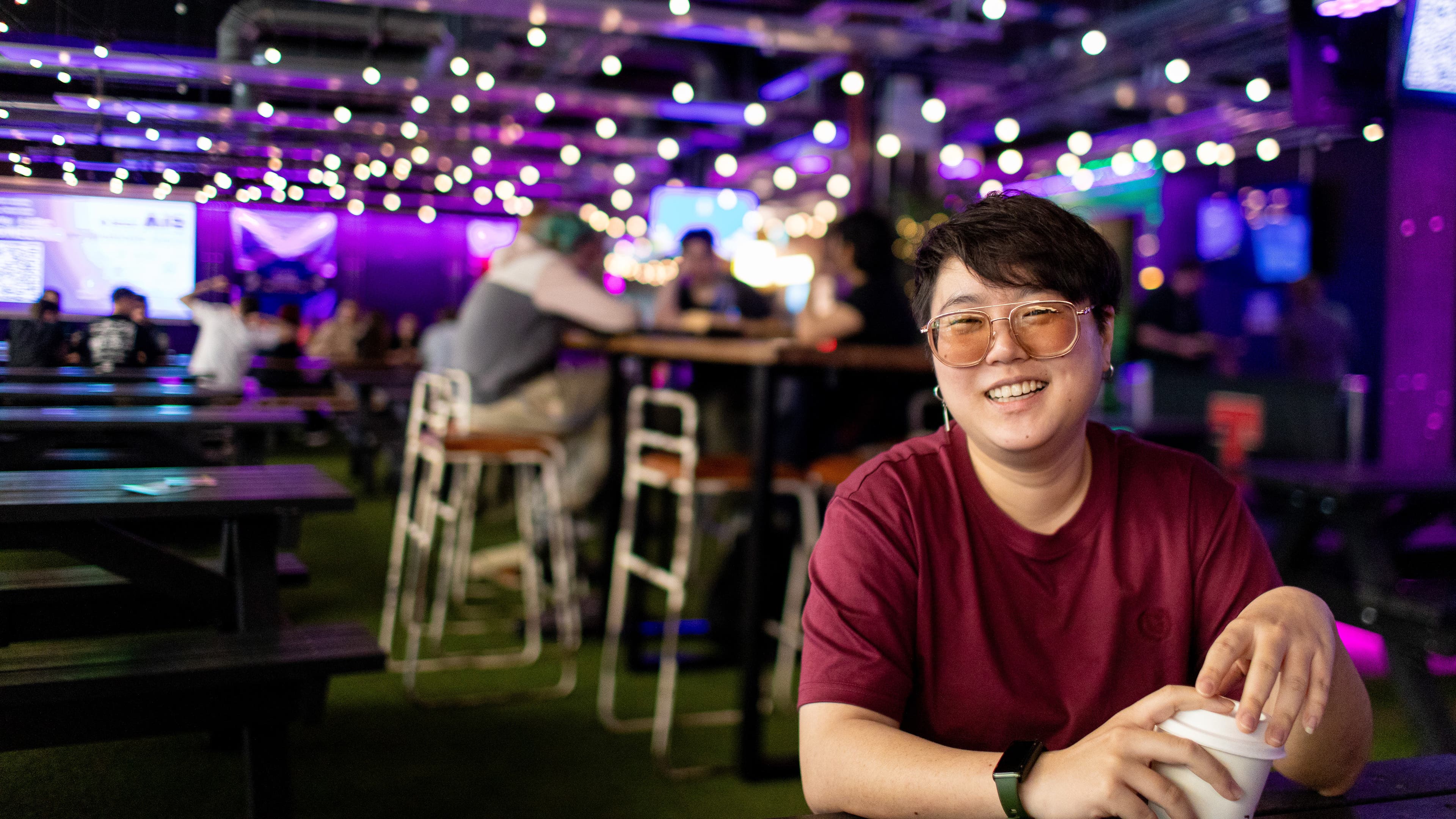 Students walking through Glasgow
