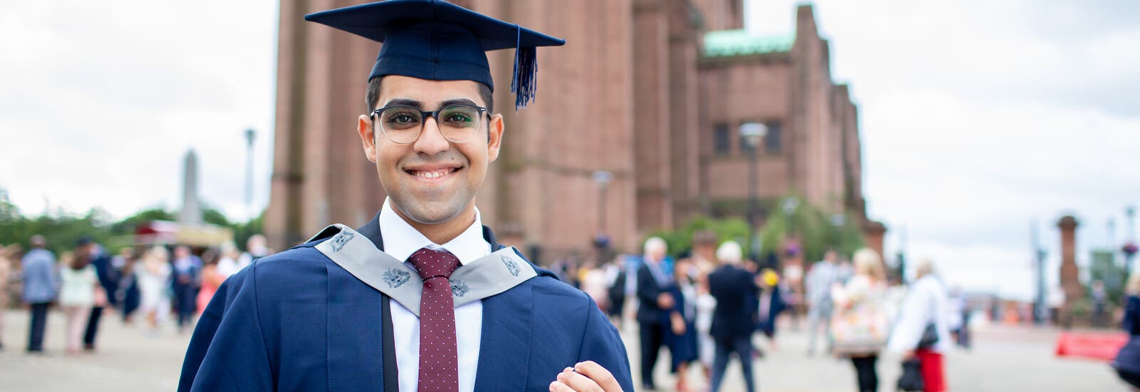An LJMU student on graduation day.