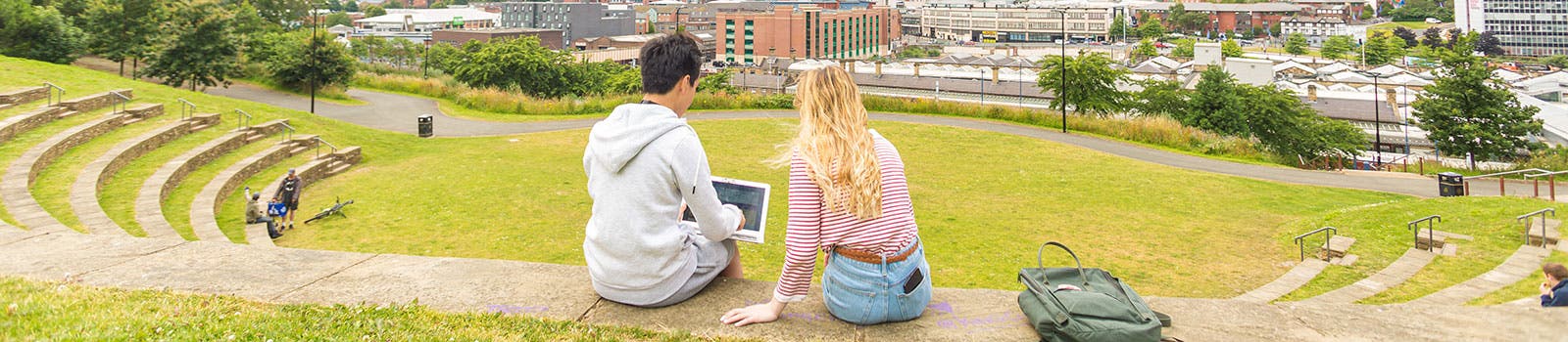 Sheffield IC Students outside campus