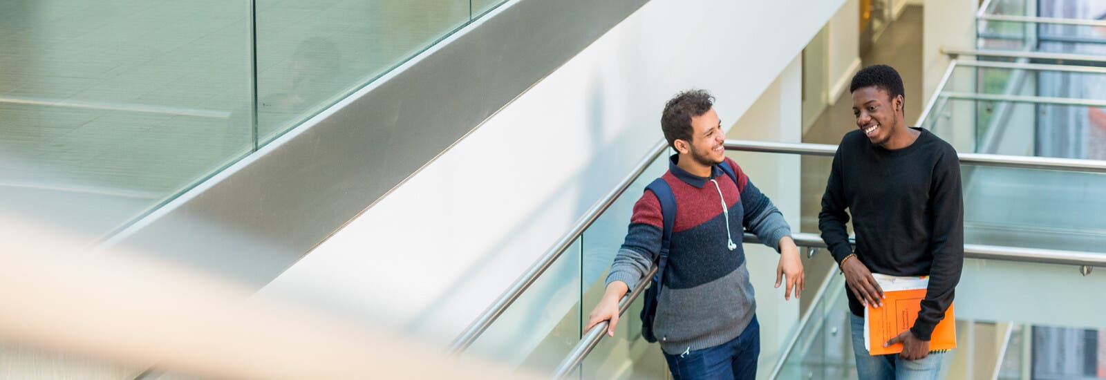 Students talking on campus