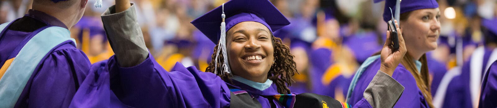 Graduates celebrating